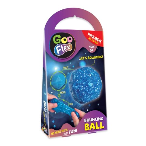 Zestaw kreatywny GOO Flex Stwórz piłeczke kauczukową niebieska 6933051890999 Strigo (232000-4)