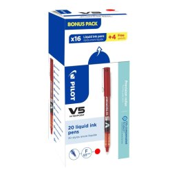 Cienkopis czerwony V5 wkład czerwony 0,3mm 1kol. Pilot (PIBX-V5-R-BOX)