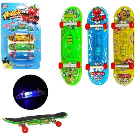 Deskorolka mini świecąca 3 szt. Trifox (A-1136) Deskorolka mini świecąca 3 szt. Trifox (A-1136)