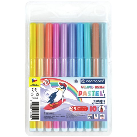 Flamaster pastel 10 kol. Centropen (775501009) Flamaster pastel 10 kol. Centropen (775501009)