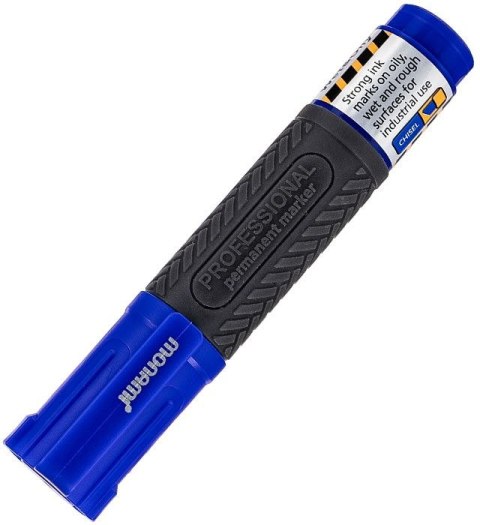 Marker permanentny Professional 2080030502 wkład niebieski 5-8mm ścięta końcówka Monami (160-2486)