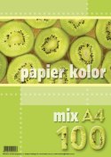 Papier kolorowy A4 mix 100k. 80g Kreska Papier kolorowy A4 mix 100k. 80g Kreska