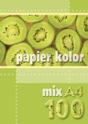 Papier kolorowy A4 mix 100k. 80g Kreska Papier kolorowy A4 mix 100k. 80g Kreska