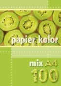 Papier kolorowy A4 mix 100k. 80g Kreska Papier kolorowy A4 mix 100k. 80g Kreska