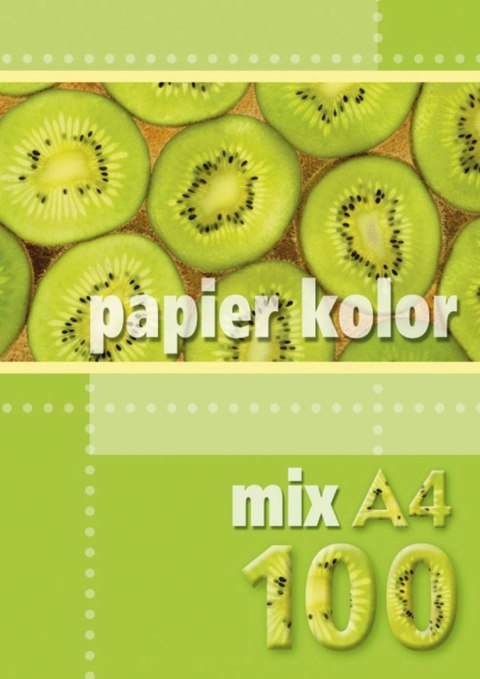 Papier kolorowy A4 mix 100k. 80g Kreska Papier kolorowy A4 mix 100k. 80g Kreska