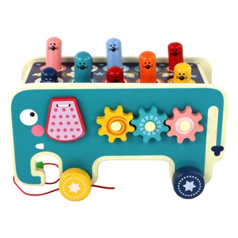 Zabawka edukacyjna Drewniana Gra Zręcznościowa Dla Dzieci Whaca-mole Lean (10379)