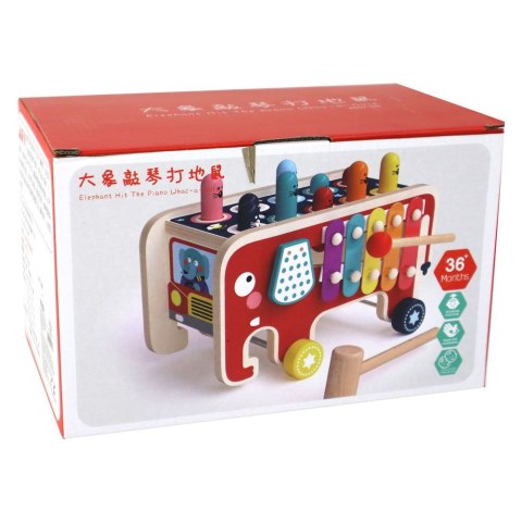 Zabawka edukacyjna Drewniana Gra Zręcznościowa Dla Dzieci Whaca-mole Lean (10379)