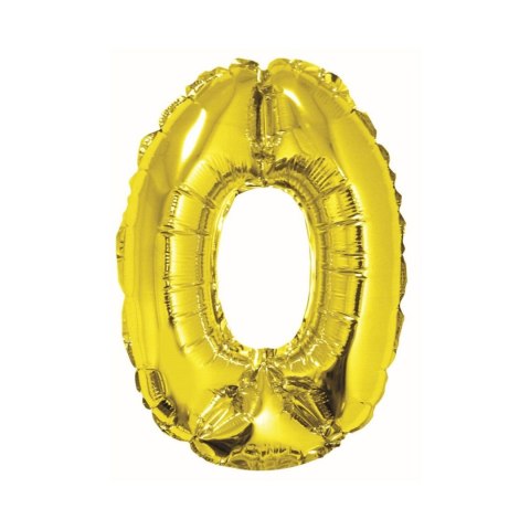 Balon foliowy cyfra 0 złoty 35 cm Godan (FG-C35Z0) Balon foliowy cyfra 0 złoty 35 cm Godan (FG-C35Z0)
