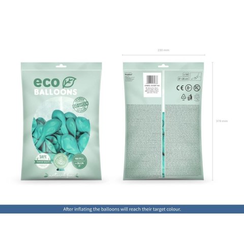 Balon gumowy Pastel Eco Balloons ciemnomiętowy 260mm Partydeco (ECO26P-103C) Balon gumowy Pastel Eco Balloons ciemnomiętowy 260mm Partydeco (ECO26P-103C)