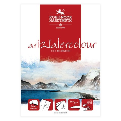 Blok artystyczny akwarelowy A3 300g 12k Koh-I-Noor