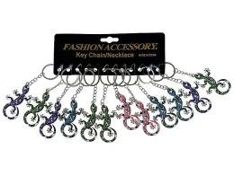 Brelok metalowy - jaszczurka, karta 12szt. Adar (603950)