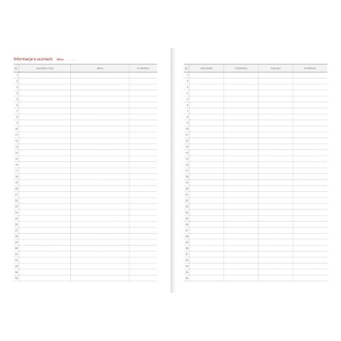 Kalendarz nauczyciela książkowy (terminarz) PCV BEZBARWNY terminarz nauczyciela B5 Wydawnictwo Wokół Nas (KWIATY)