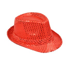 Kapelusz cekinowy czerwony Arpex (SH0902)