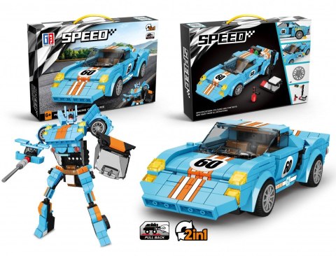 Klocki konstrukcyjne auto robot 2w1 Lean (23576)
