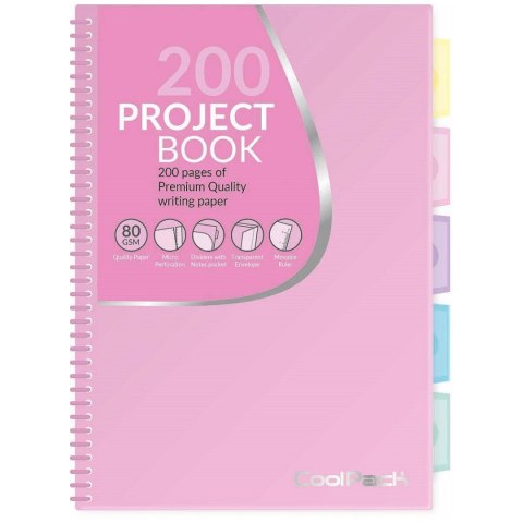 Kołozeszyt (kołonotatnik) Pastelowa B5 200k. krata Patio (81353)