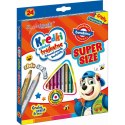 Kredki ołówkowe SUPER SIZE 5903235654633 24 kol. Bambino (trójkątne + temperówka)