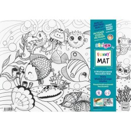 Podkład na biurko FUNNY MAT TRANSPARENT RYBKI sfu1064 polipropylen PP [mm:] 335x480 Strigo (8681379310642)