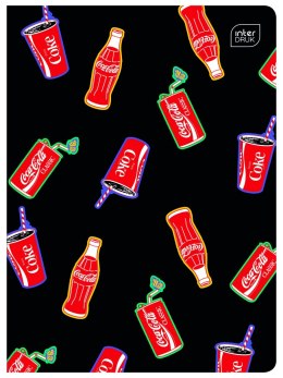 Zeszyt COCA COLA MAT+UV A5 32k. 70g krata Interdruk
