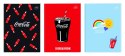 Zeszyt COCA COLA MAT+UV A5 32k. 70g trzy linie Interdruk