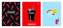 Zeszyt COCA COLA MAT+UV A5 32k. 70g trzy linie Interdruk