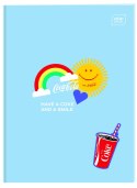 Zeszyt COCA COLA MAT+UV A5 32k. 70g trzy linie Interdruk