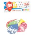 Balon gumowy Z NADRUKIEM 5 szt mix 12cal Godan (GS110/40)