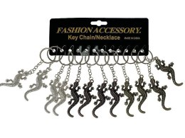 Brelok metalowy - jaszczurka, karta 12szt. Adar (603936)