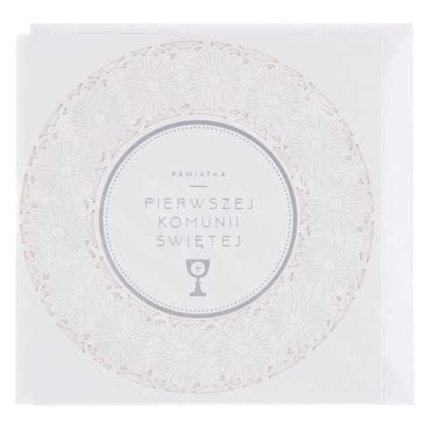 Kartka składana komunia [mm:] 155x155 Art Nuvo (5902973353105)