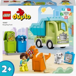 Klocki konstrukcyjne Duplo ciężarówka recykling Lego (10987)