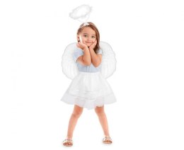 Kostium dla dzieci Aniołek (spódniczka z tasiemkami, skrzydła, aureolka) Godan (NP-ANI2)