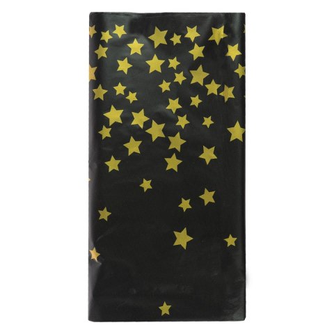 Obrus złote gwiazdki - czarny PEVA [mm:] 1370x2740 Arpex (DO2684CZA)