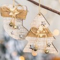 Ozdoba świąteczna Drewniana zawieszka z dzwoneczkami Arpex (BD3950) Ozdoba świąteczna Drewniana zawieszka z dzwoneczkami Arpex (BD3950)