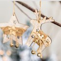 Ozdoba świąteczna Drewniana zawieszka z dzwoneczkami Arpex (BD3950) Ozdoba świąteczna Drewniana zawieszka z dzwoneczkami Arpex (BD3950)