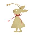 Ozdoba wielkanocna drewniana zawieszka - zajaczek Arpex (WN3357)