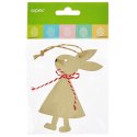 Ozdoba wielkanocna drewniana zawieszka - zajaczek Arpex (WN3357)