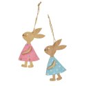 Ozdoba wielkanocna drewniana zawieszka - zajaczek Arpex (WN3357)
