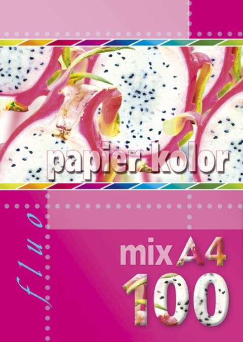Papier kolorowy fluo A4 mix 80g Kreska Papier kolorowy fluo A4 mix 80g Kreska