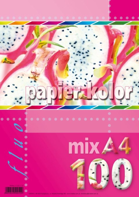 Papier kolorowy fluo A4 mix 80g Kreska Papier kolorowy fluo A4 mix 80g Kreska