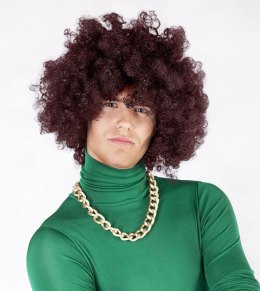 Peruka afro XXL brązowa Arpex (LA1404)