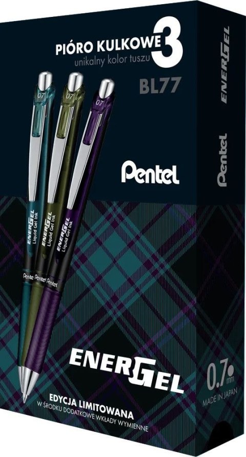 Pióro kulkowe BL 77 5902894026775 3szt Pentel (77A2-ST3KSVPl) Pióro kulkowe BL 77 5902894026775 3szt Pentel (77A2-ST3KSVPl)