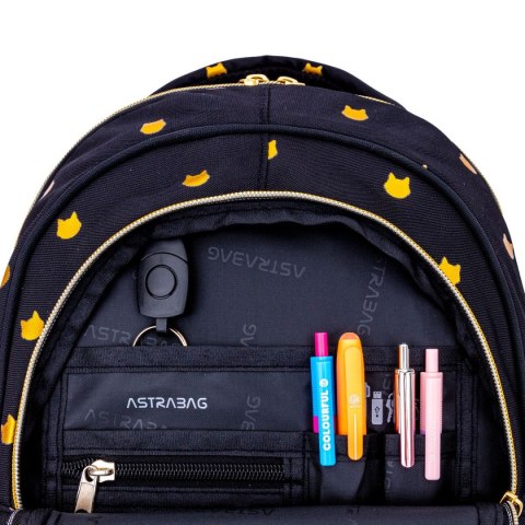 Plecak Astrabag Fluffy Kitty Black Astra (502025021)