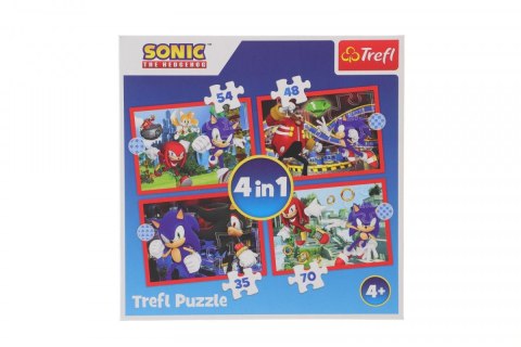 Puzzle Sonic 4w1 Przygody Sonica 4w1 el. Trefl (34625) Puzzle Sonic 4w1 Przygody Sonica 4w1 el. Trefl (34625)