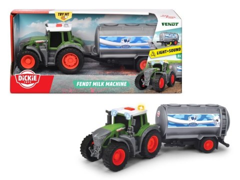 Traktor z przyczepą na mleko 26cm Dickie (373-4000) Traktor z przyczepą na mleko 26cm Dickie (373-4000)