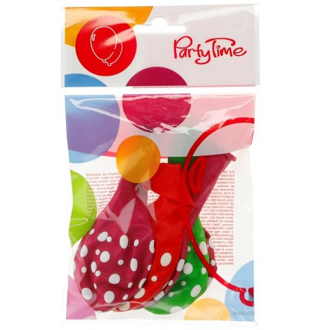 Balon gumowy kropki 5 szt mix 280mm Arpex (K4818)