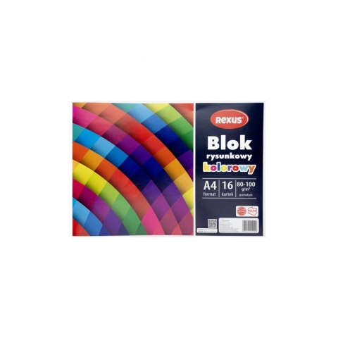 Blok rysunkowy kolorowy A4 kolorowy 16k Rexus (4409) Blok rysunkowy kolorowy A4 kolorowy 16k Rexus (4409)
