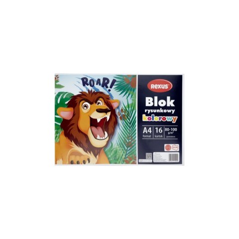 Blok rysunkowy kolorowy A4 kolorowy 16k Rexus (4409) Blok rysunkowy kolorowy A4 kolorowy 16k Rexus (4409)