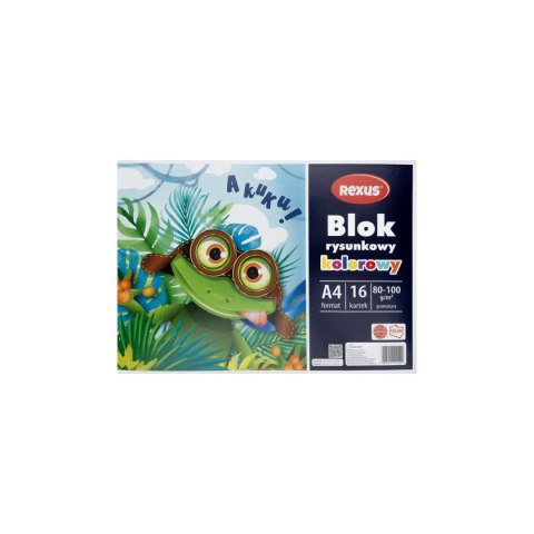 Blok rysunkowy kolorowy A4 kolorowy 16k Rexus (4409) Blok rysunkowy kolorowy A4 kolorowy 16k Rexus (4409)