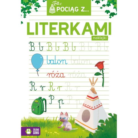 Książeczka edukacyjna Pociąg z literkami Zielona Sowa Książeczka edukacyjna Pociąg z literkami Zielona Sowa