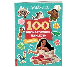 Książka dla dzieci Vaiana 2. 100 brokatowych naklejek Ameet (NB 9106)