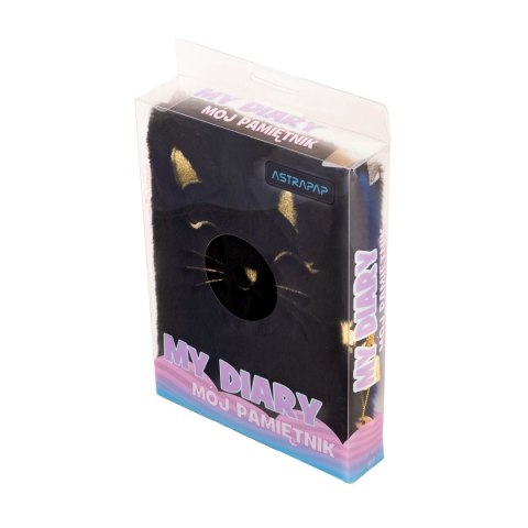 Pamiętnik Fluffy Kitty Black A5 Astrapap (101025001) Pamiętnik Fluffy Kitty Black A5 Astrapap (101025001)